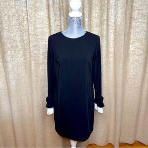 Cynthia Steffe Women’s Willa Pleat Sleeve Shift Dress Black, Sz. 4